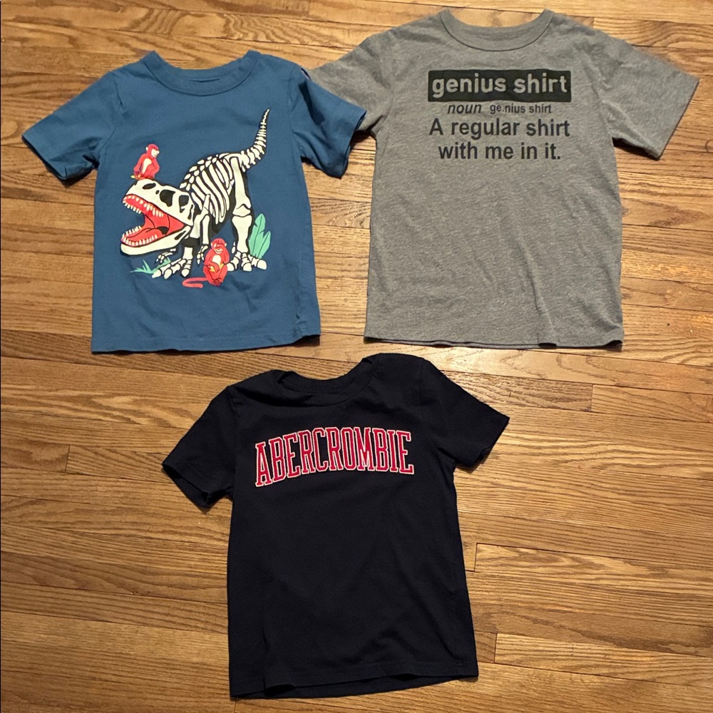 Abercrombie & Fitch, Place and Joe Kids Blue, Gray, and Navy Tees Set